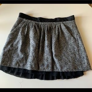 Tommy Hilfiger Mini Skirt A Line Gray Whool Sz 8